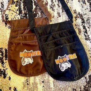 OLD hooters pouches. Black had small hole in bottom